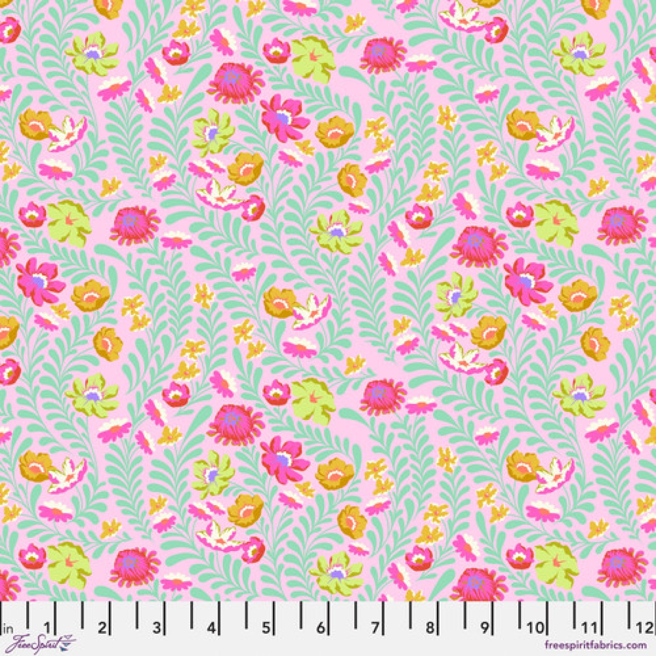 Tula Pink - Untamed - Flowerfield - Lunar